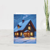 „Weihnachtliche Harmonie“ Feiertagskarte (Rückseite)