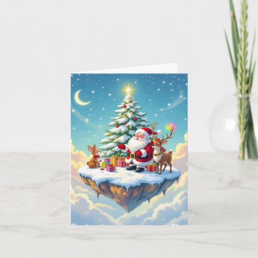 „Weihnachtliche Harmonie“ Feiertagskarte (Vorderseite)