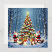 „Weihnachtliche Harmonie“ Feiertagskarte (Vorne/Hinten)