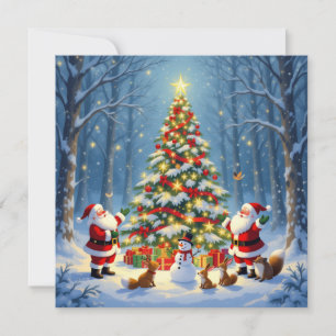 „Weihnachtliche Harmonie“ Feiertagskarte