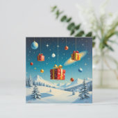 „Weihnachtliche Harmonie“ Feiertagskarte (Stehend Vorderseite)