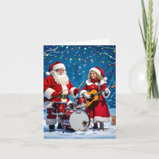 „Weihnachtliche Harmonie“ Feiertagskarte (Vorderseite)