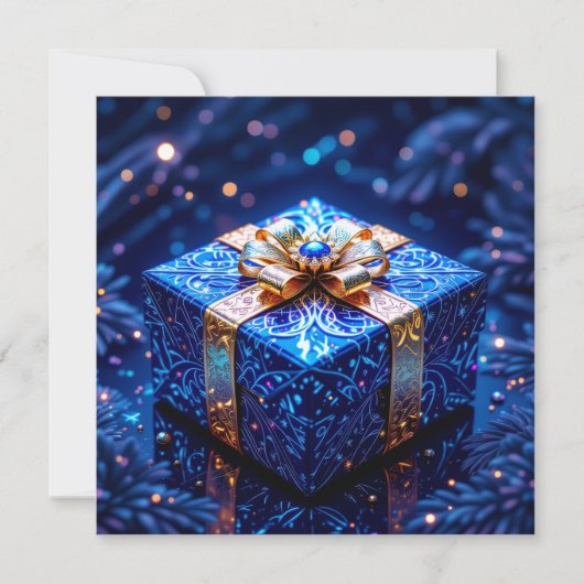 „Weihnachtliche Harmonie“ Feiertagskarte (Vorderseite)