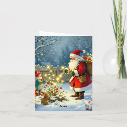 „Weihnachtliche Harmonie“ Feiertagskarte (Rückseite)