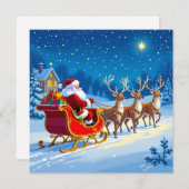 „Weihnachtliche Harmonie“ Feiertagskarte (Vorne/Hinten)