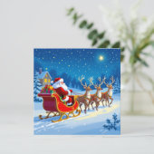 „Weihnachtliche Harmonie“ Feiertagskarte (Stehend Vorderseite)