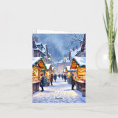 „Weihnachtliche Harmonie“ Feiertagskarte (Rückseite)