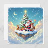 „Weihnachtliche Harmonie“ Feiertagskarte (Vorne/Hinten)