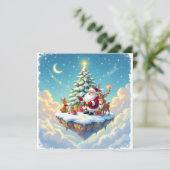 „Weihnachtliche Harmonie“ Feiertagskarte (Stehend Vorderseite)