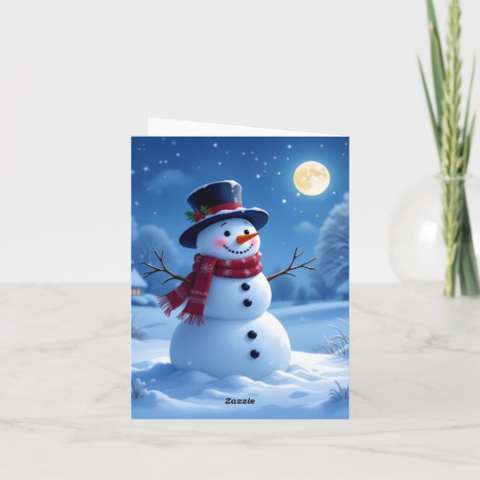 „Weihnachtliche Harmonie“ Feiertagskarte (Rückseite)