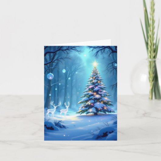 „Weihnachtliche Harmonie“ Feiertagskarte (Vorderseite)