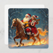 „Weihnachtliche Harmonie“ Feiertagskarte (Vorne/Hinten)