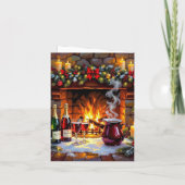 „Weihnachtliche Harmonie“ Feiertagskarte (Rückseite)