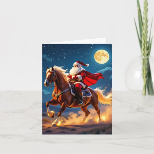 „Weihnachtliche Harmonie“ Feiertagskarte (Vorderseite)