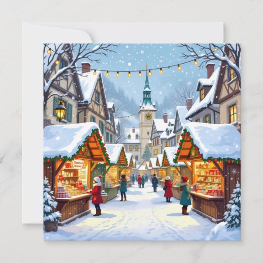 „Weihnachtliche Harmonie“ Feiertagskarte (Vorderseite)