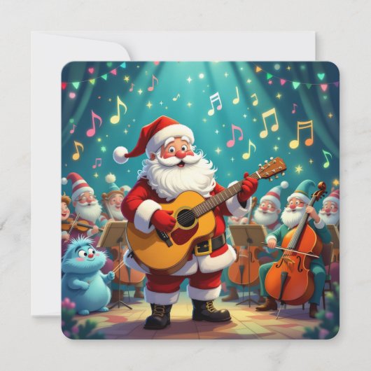 „Weihnachtliche Harmonie“ Feiertagskarte (Vorderseite)