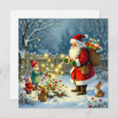 „Weihnachtliche Harmonie“ Feiertagskarte (Vorne/Hinten)