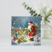 „Weihnachtliche Harmonie“ Feiertagskarte (Stehend Vorderseite)