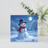 „Weihnachtliche Harmonie“ Feiertagskarte (Stehend Vorderseite)