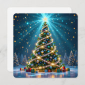 „Weihnachtliche Harmonie“ Feiertagskarte (Vorne/Hinten)