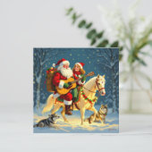 „Weihnachtliche Harmonie“ Feiertagskarte (Stehend Vorderseite)