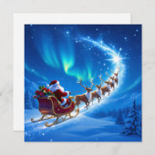 „Weihnachtliche Harmonie“ Feiertagskarte (Vorne/Hinten)