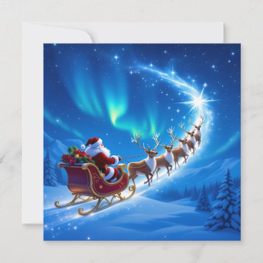 „Weihnachtliche Harmonie“ Feiertagskarte (Vorderseite)