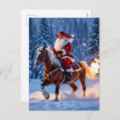 „Weihnachtliche Harmonie“ Feiertagspostkarte (Vorne/Hinten)