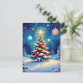 „Weihnachtliche Harmonie“ Feiertagspostkarte (Stehend Vorderseite)