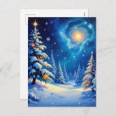 „Weihnachtliche Harmonie“ Feiertagspostkarte (Vorne/Hinten)