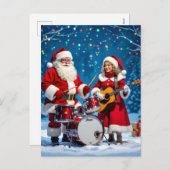 „Weihnachtliche Harmonie“ Feiertagspostkarte (Vorne/Hinten)