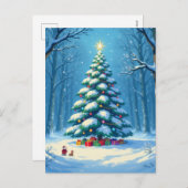 „Weihnachtliche Harmonie“ Feiertagspostkarte (Vorne/Hinten)