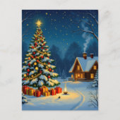 „Weihnachtliche Harmonie“ Feiertagspostkarte (Vorderseite)