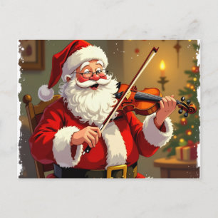 Weihnachtliche Harmonie Feiertagspostkarte