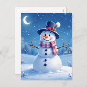 „Weihnachtliche Harmonie“ Feiertagspostkarte (Vorne/Hinten)