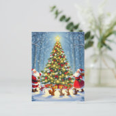 „Weihnachtliche Harmonie“ Feiertagspostkarte (Stehend Vorderseite)