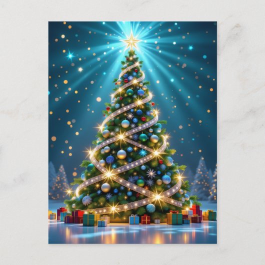 „Weihnachtliche Harmonie“ Feiertagspostkarte (Vorderseite)