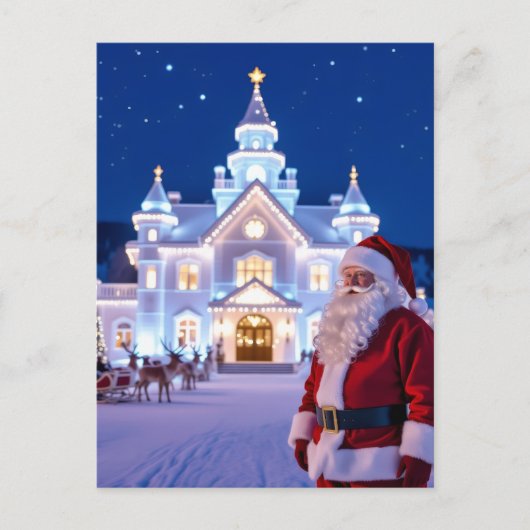 „Weihnachtliche Harmonie“ Feiertagspostkarte (Vorderseite)