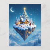 „Weihnachtliche Harmonie“ Feiertagspostkarte (Vorderseite)