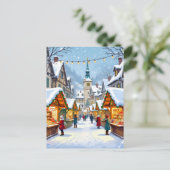 „Weihnachtliche Harmonie“ Feiertagspostkarte (Stehend Vorderseite)