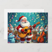 „Weihnachtliche Harmonie“ Feiertagspostkarte (Vorne/Hinten)