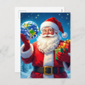 „Weihnachtliche Harmonie“ Feiertagspostkarte (Vorne/Hinten)