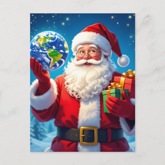 „Weihnachtliche Harmonie“ Feiertagspostkarte (Vorderseite)