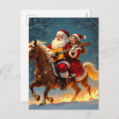 „Weihnachtliche Harmonie“ Feiertagspostkarte (Vorne/Hinten)