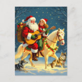 „Weihnachtliche Harmonie“ Feiertagspostkarte (Vorderseite)