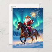 „Weihnachtliche Harmonie“ Feiertagspostkarte (Vorne/Hinten)