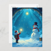 „Weihnachtliche Harmonie“ Feiertagspostkarte (Vorne/Hinten)