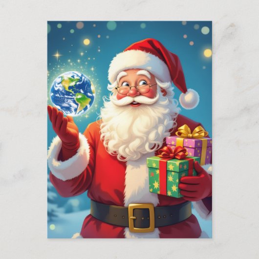 „Weihnachtliche Harmonie“ Feiertagspostkarte (Vorderseite)