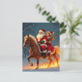 „Weihnachtliche Harmonie“ Feiertagspostkarte (Stehend Vorderseite)