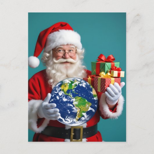 „Weihnachtliche Harmonie“ Feiertagspostkarte (Vorderseite)